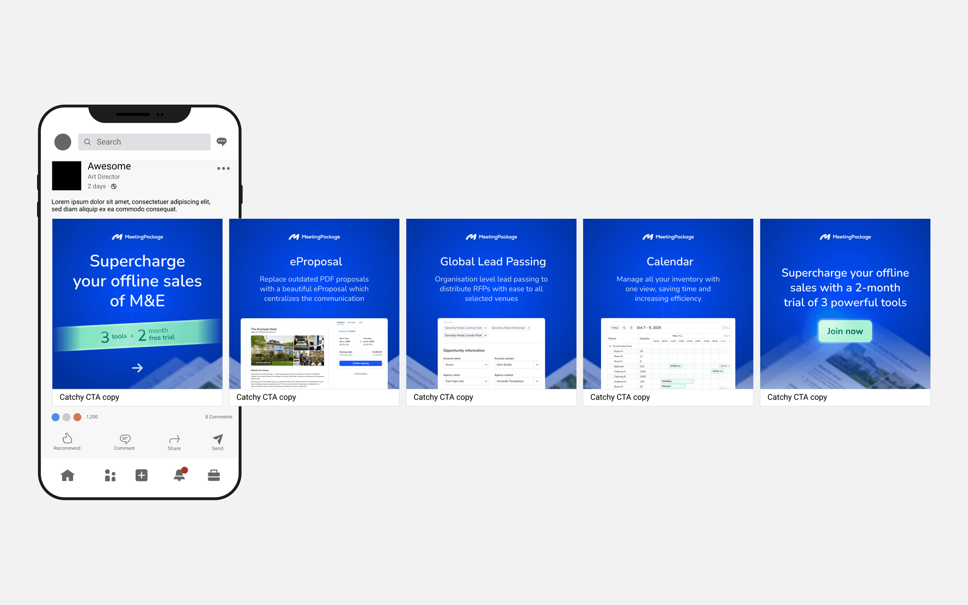 Marketing ad carousel